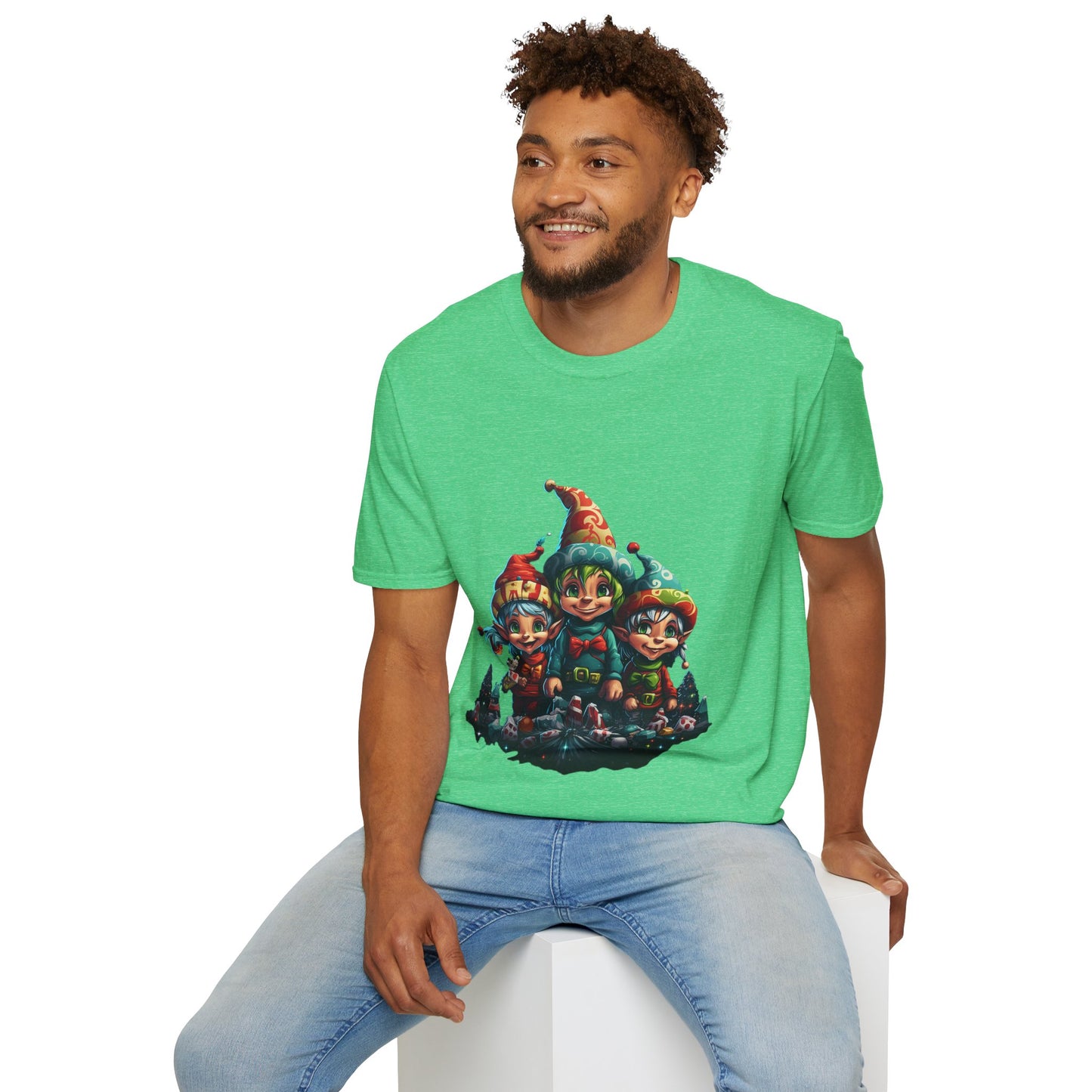 Elfin Magic Trio: Colorful Vintage Unisex Softstyle Tee