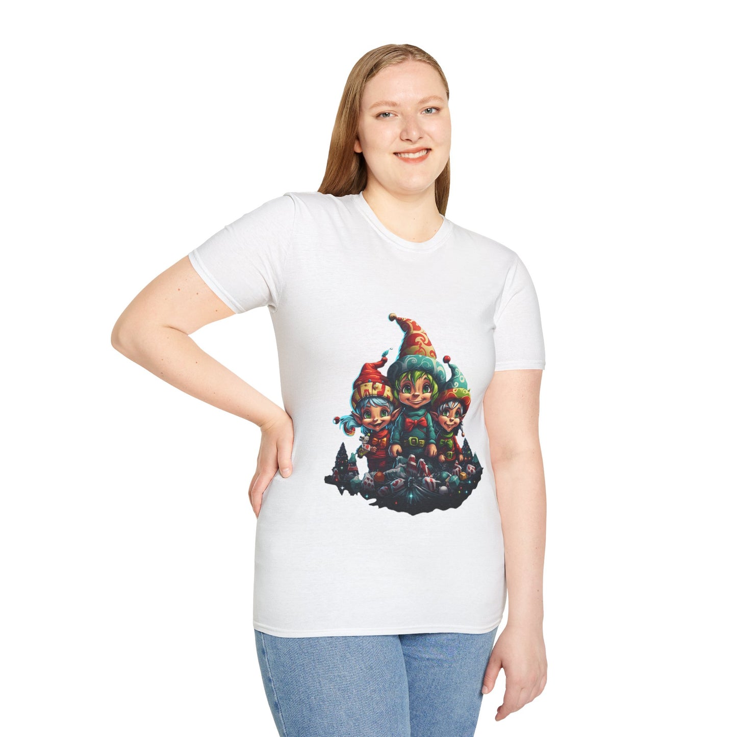 Elfin Magic Trio: Colorful Vintage Unisex Softstyle Tee