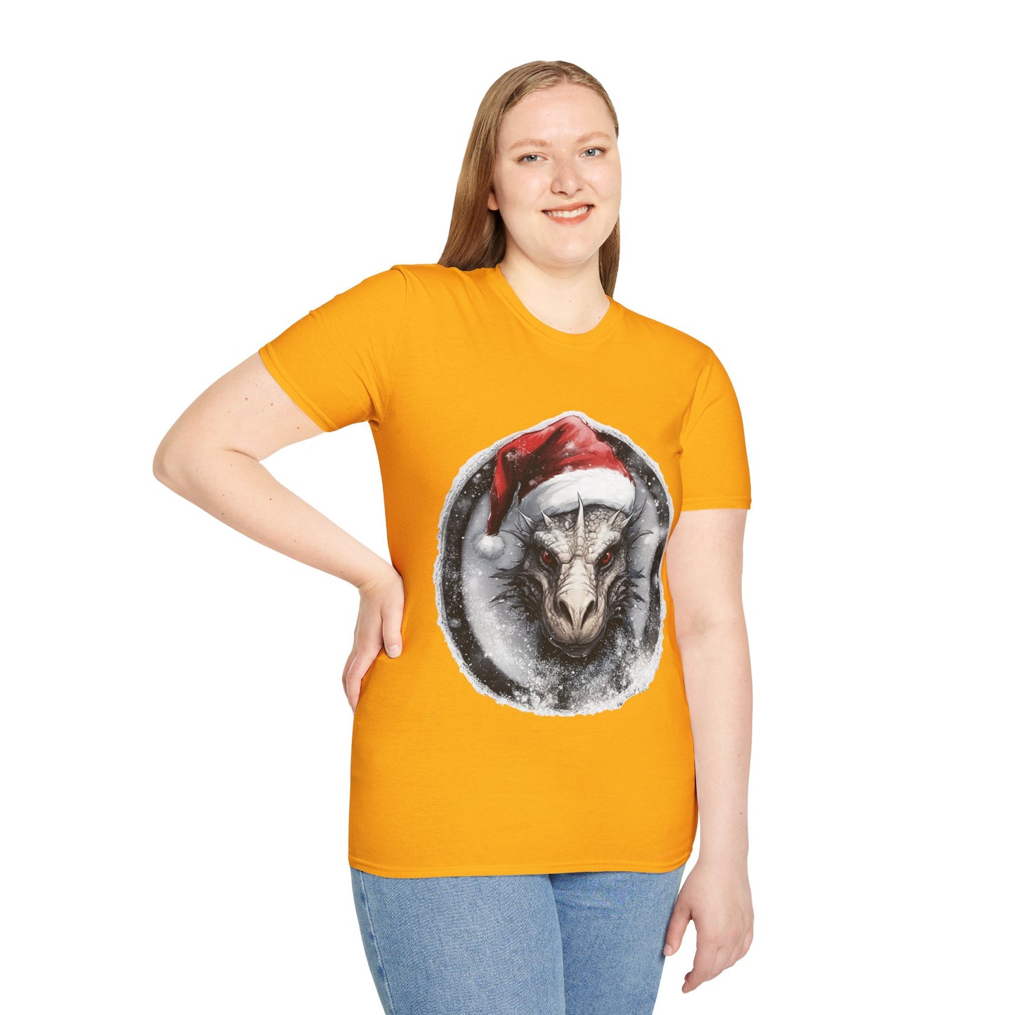 Festive Dragon Magic Unisex Tee: A Holiday Roar!