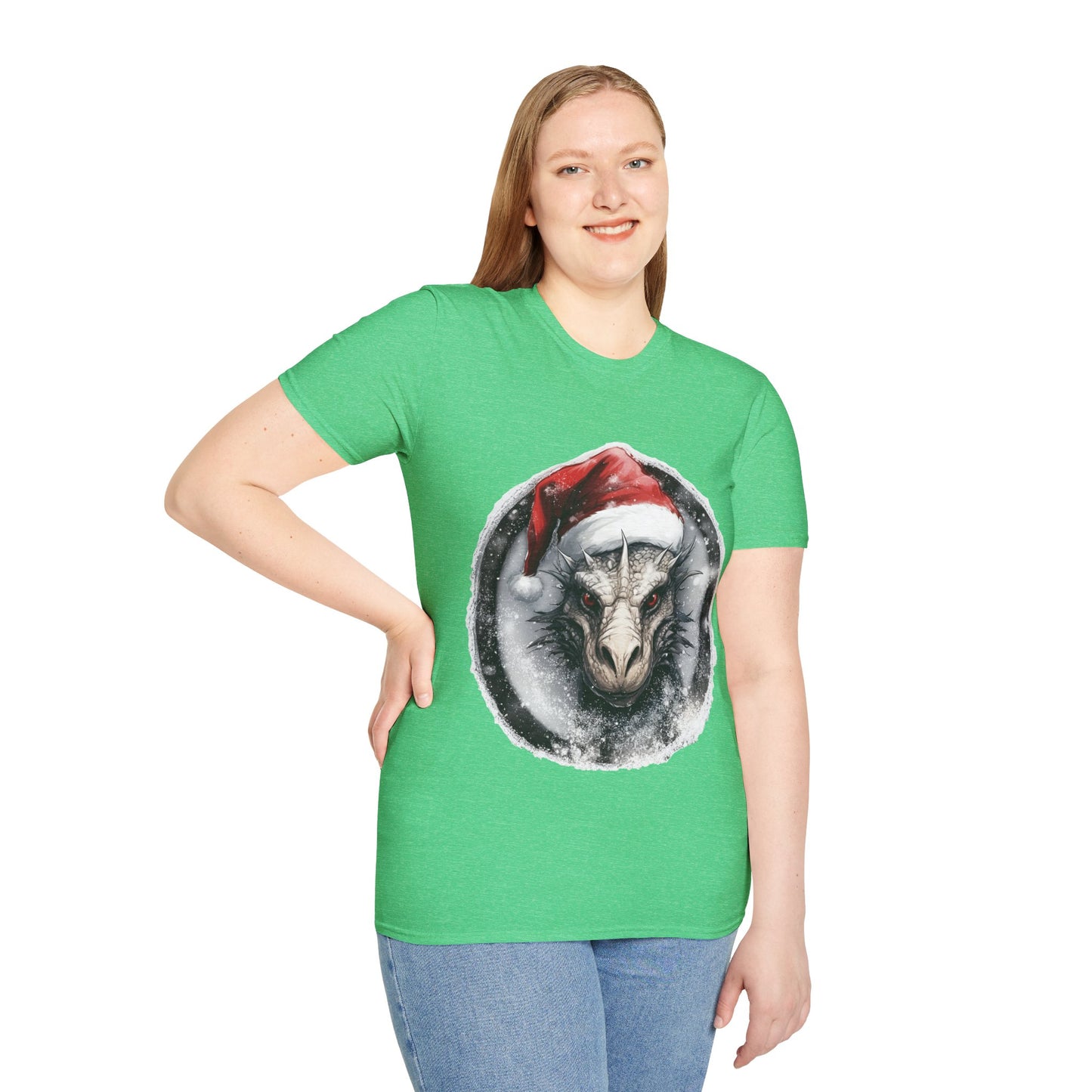 Festive Dragon Magic Unisex Tee: A Holiday Roar!