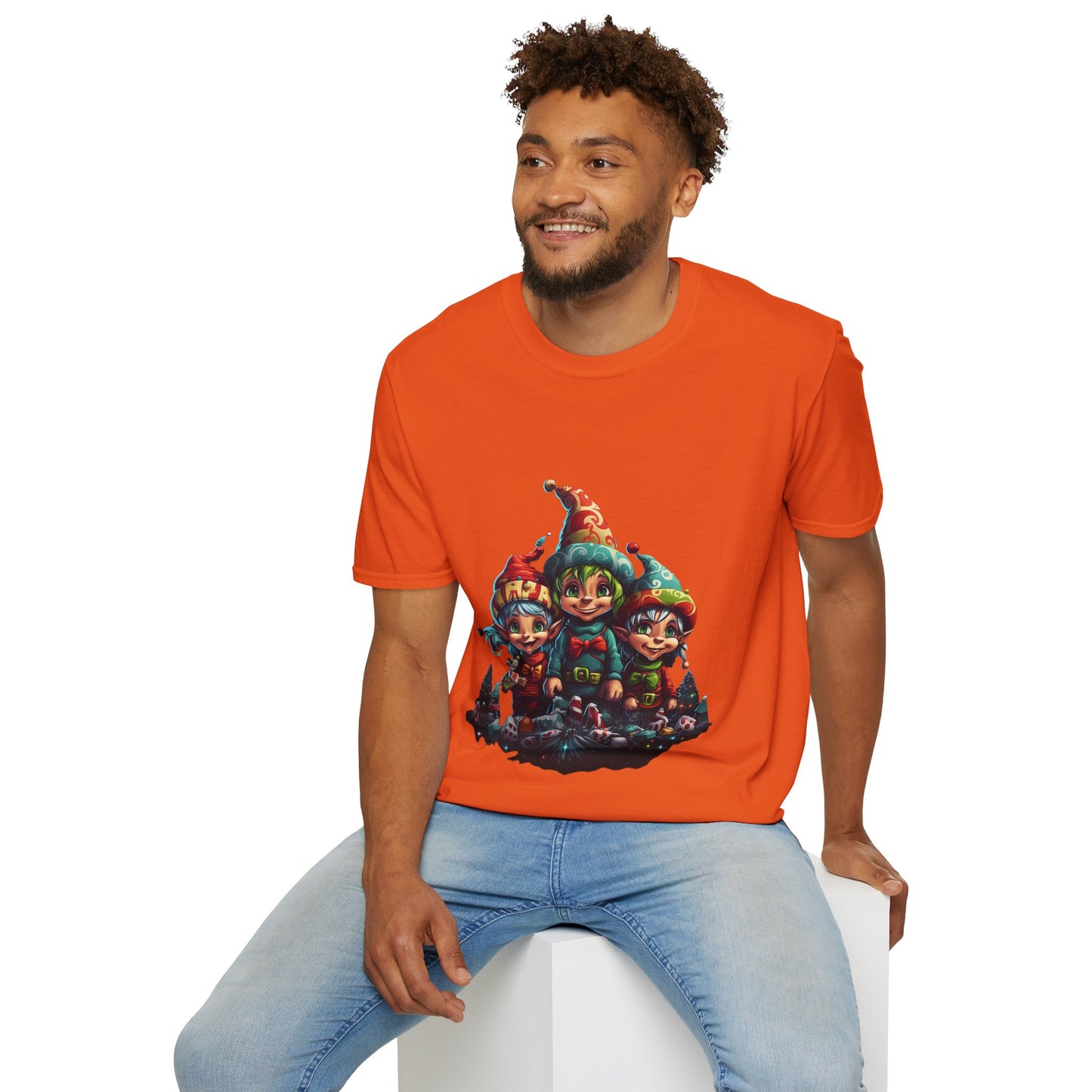 Elfin Magic Trio: Colorful Vintage Unisex Softstyle Tee