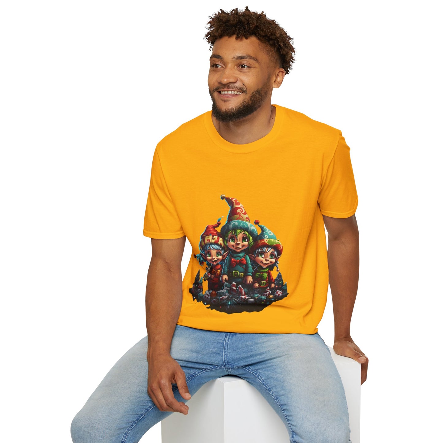 Elfin Magic Trio: Colorful Vintage Unisex Softstyle Tee