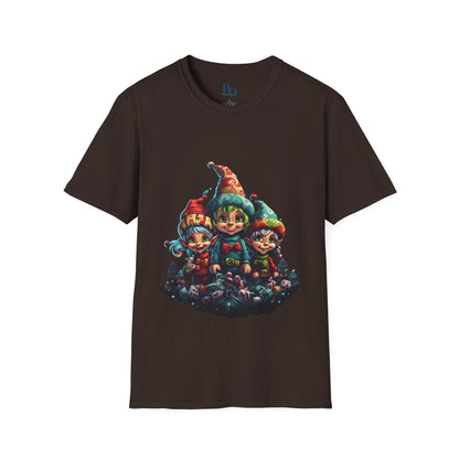 Elfin Magic Trio: Colorful Vintage Unisex Softstyle Tee