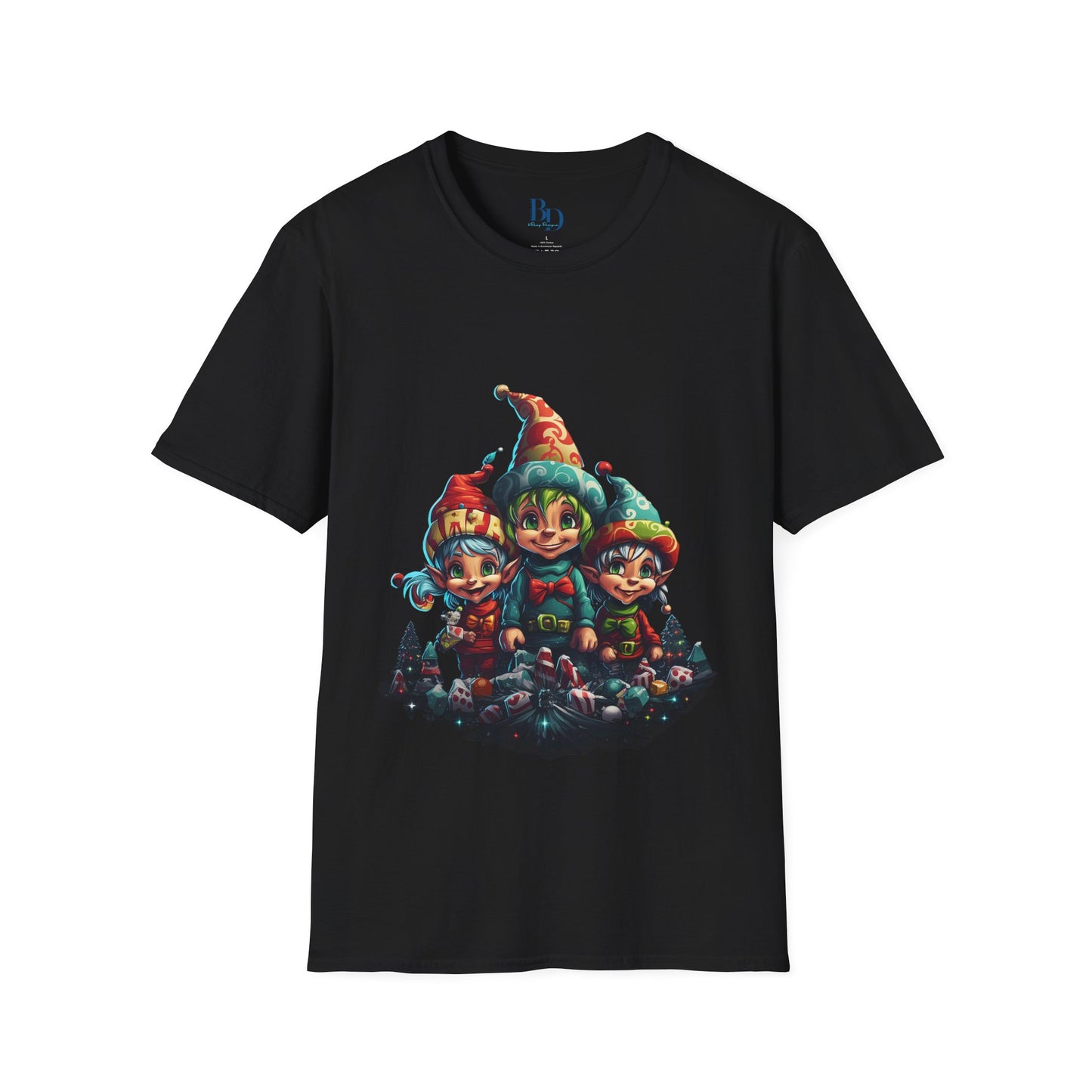 Elfin Magic Trio: Colorful Vintage Unisex Softstyle Tee