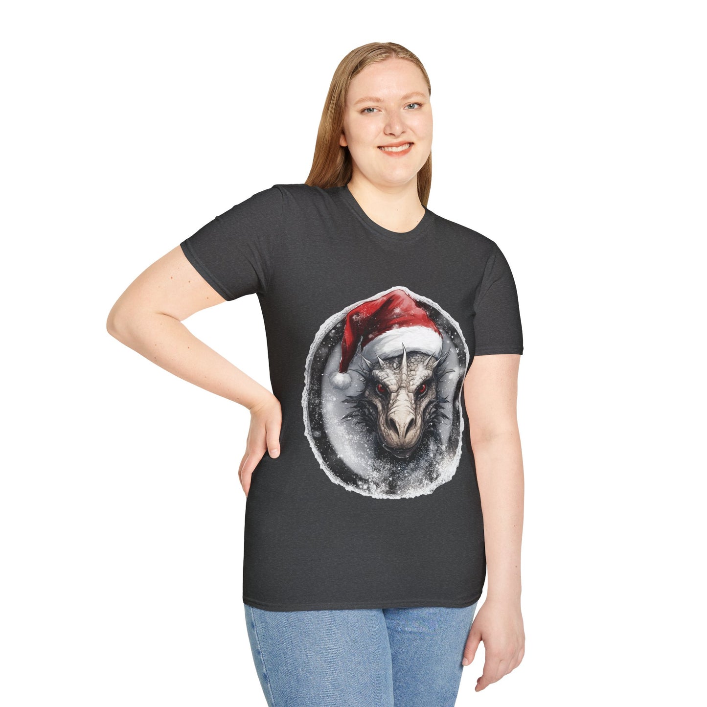 Festive Dragon Magic Unisex Tee: A Holiday Roar!