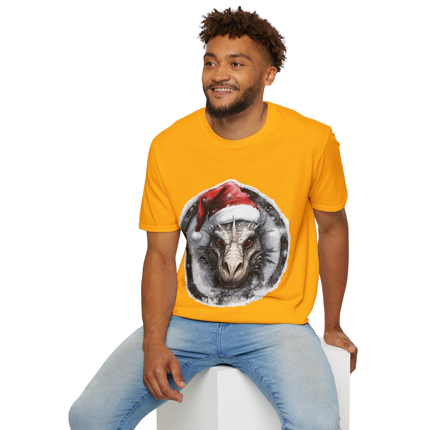 Festive Dragon Magic Unisex Tee: A Holiday Roar!