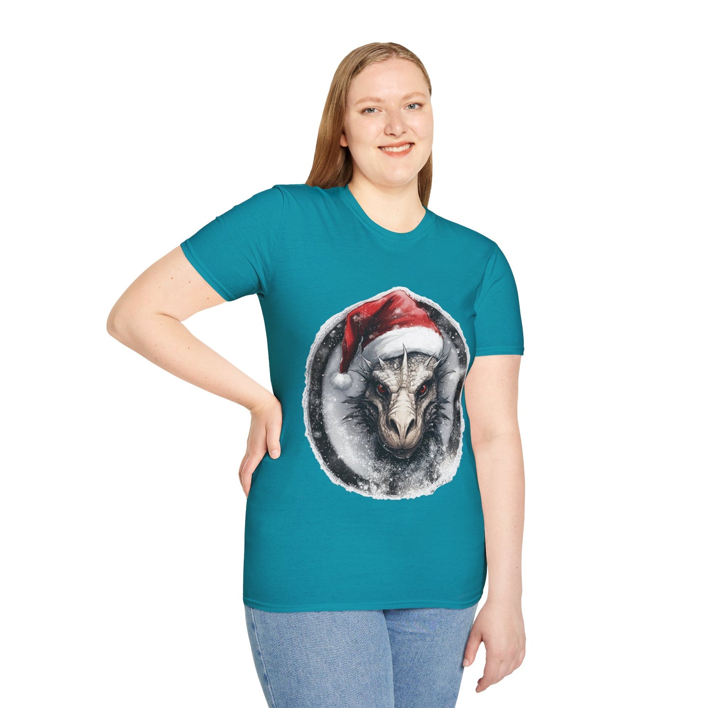 Festive Dragon Magic Unisex Tee: A Holiday Roar!