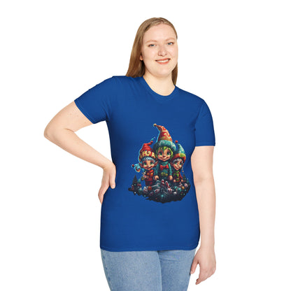 Elfin Magic Trio: Colorful Vintage Unisex Softstyle Tee