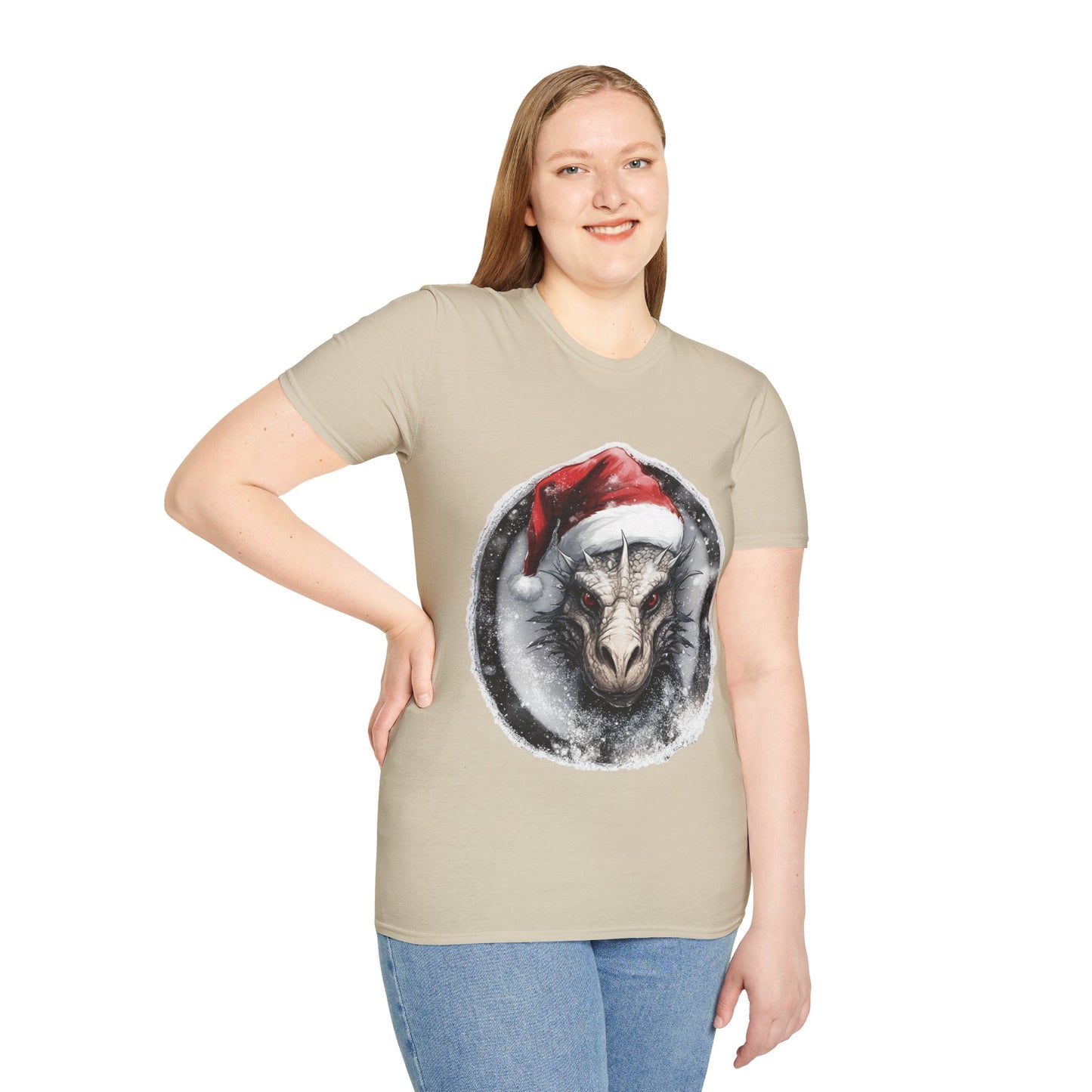 Festive Dragon Magic Unisex Tee: A Holiday Roar!