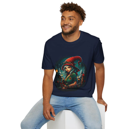 Enchanted Elf Magic Unisex Tee: A Vintage Christmas Delight