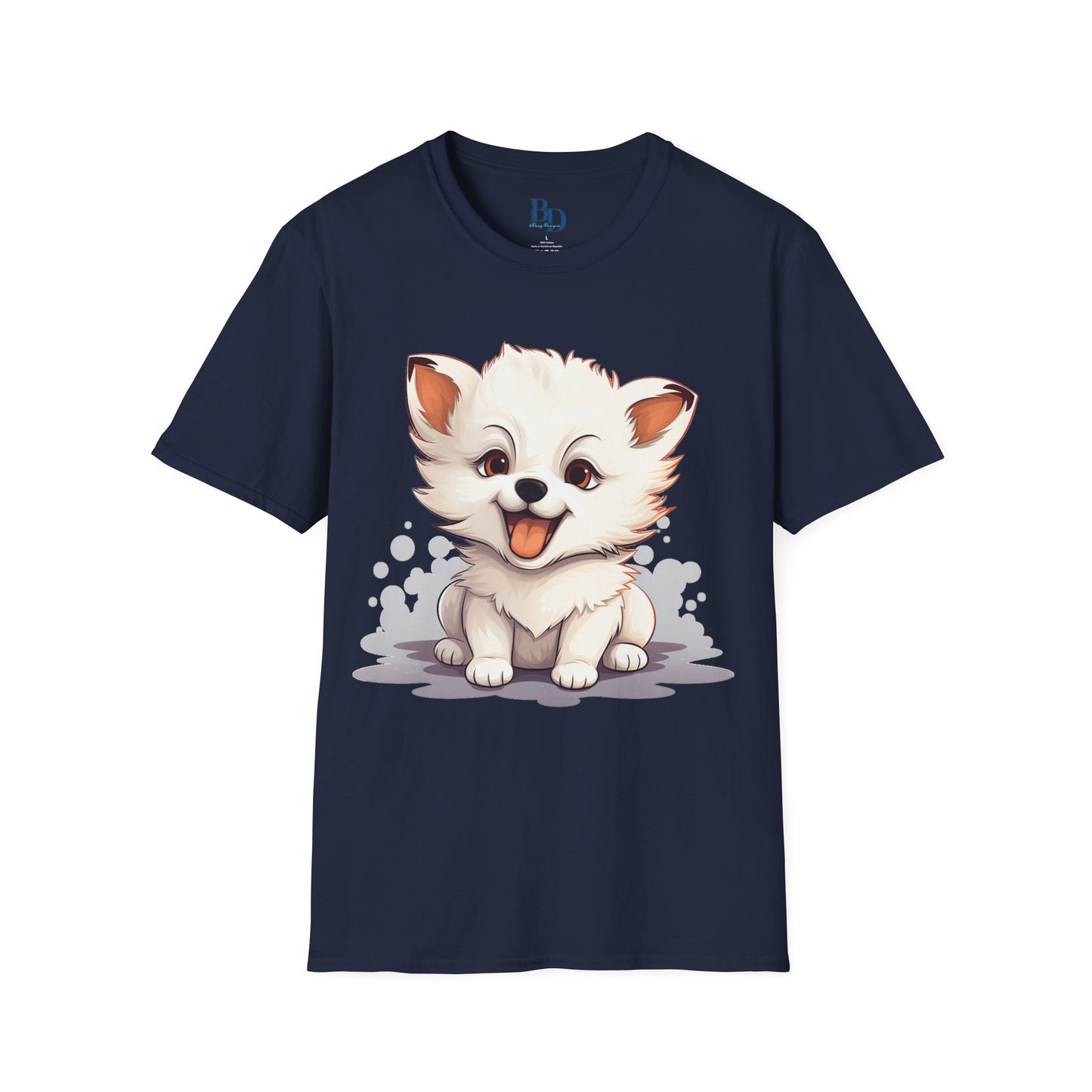 Pawsitively Comfy: Unisex Puppy Print T-Shirt