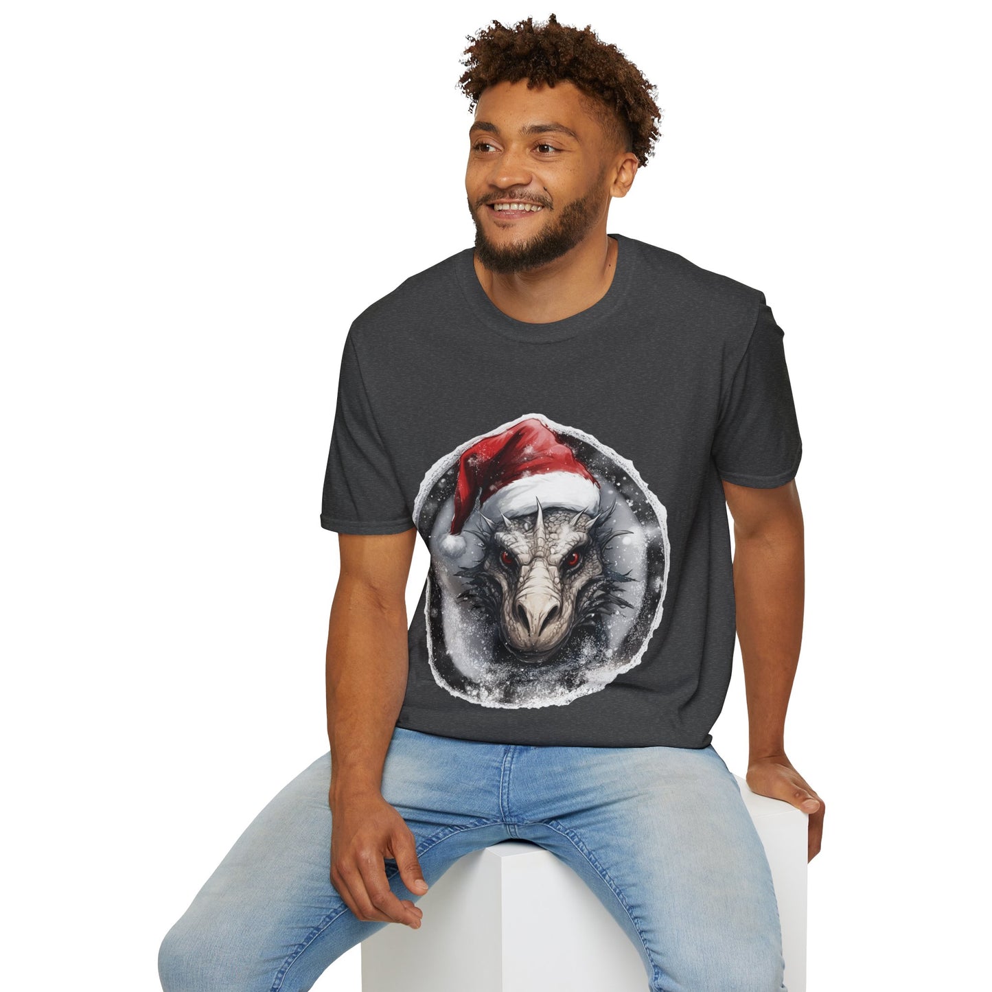 Festive Dragon Magic Unisex Tee: A Holiday Roar!