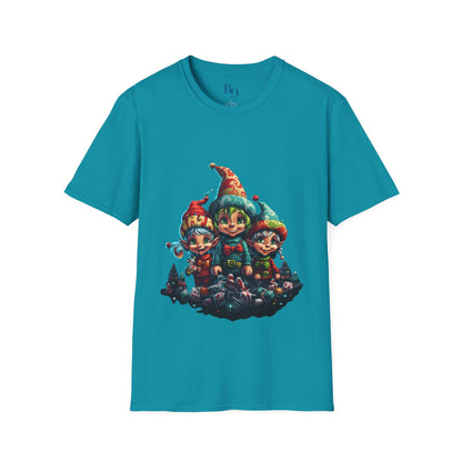 Elfin Magic Trio: Colorful Vintage Unisex Softstyle Tee