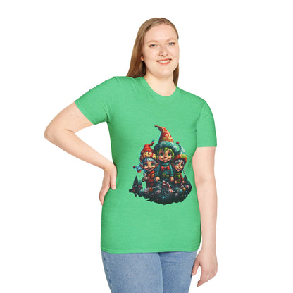 Elfin Magic Trio: Colorful Vintage Unisex Softstyle Tee