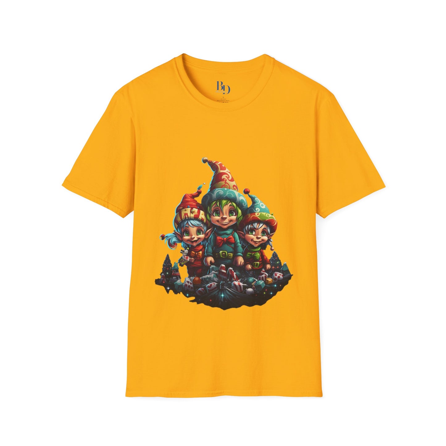 Elfin Magic Trio: Colorful Vintage Unisex Softstyle Tee