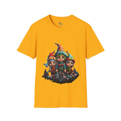 Elfin Magic Trio: Colorful Vintage Unisex Softstyle Tee