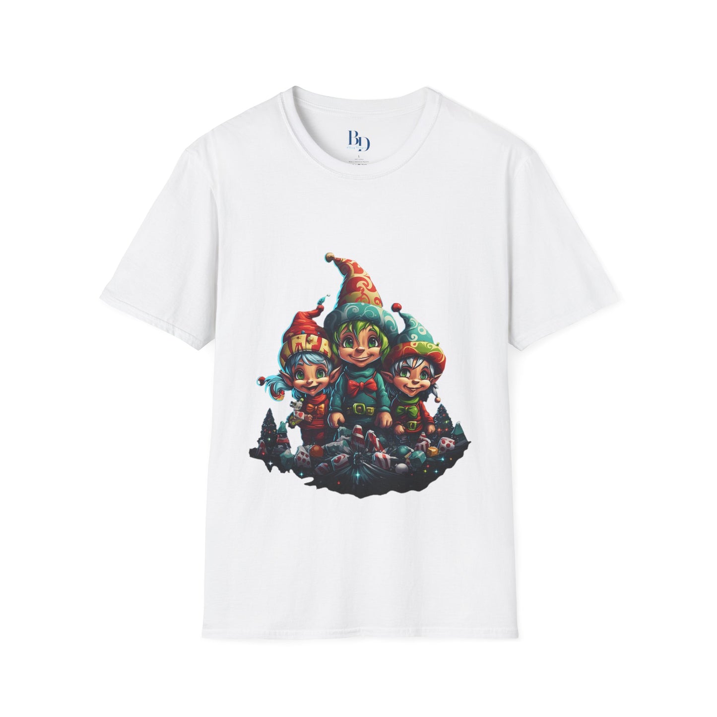 Elfin Magic Trio: Colorful Vintage Unisex Softstyle Tee