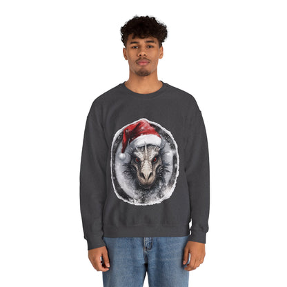 Mystical Winter Dragon: Unisex Cozy Crewneck Sweatshirt