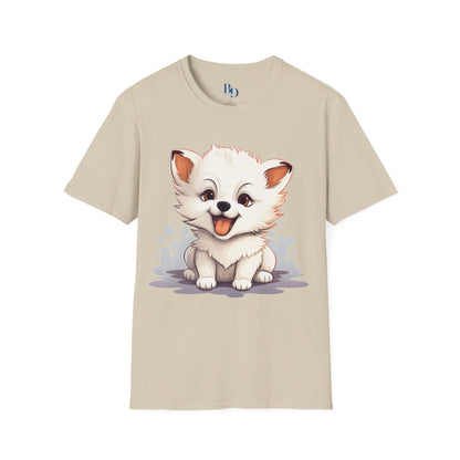 Pawsitively Comfy: Unisex Puppy Print T-Shirt