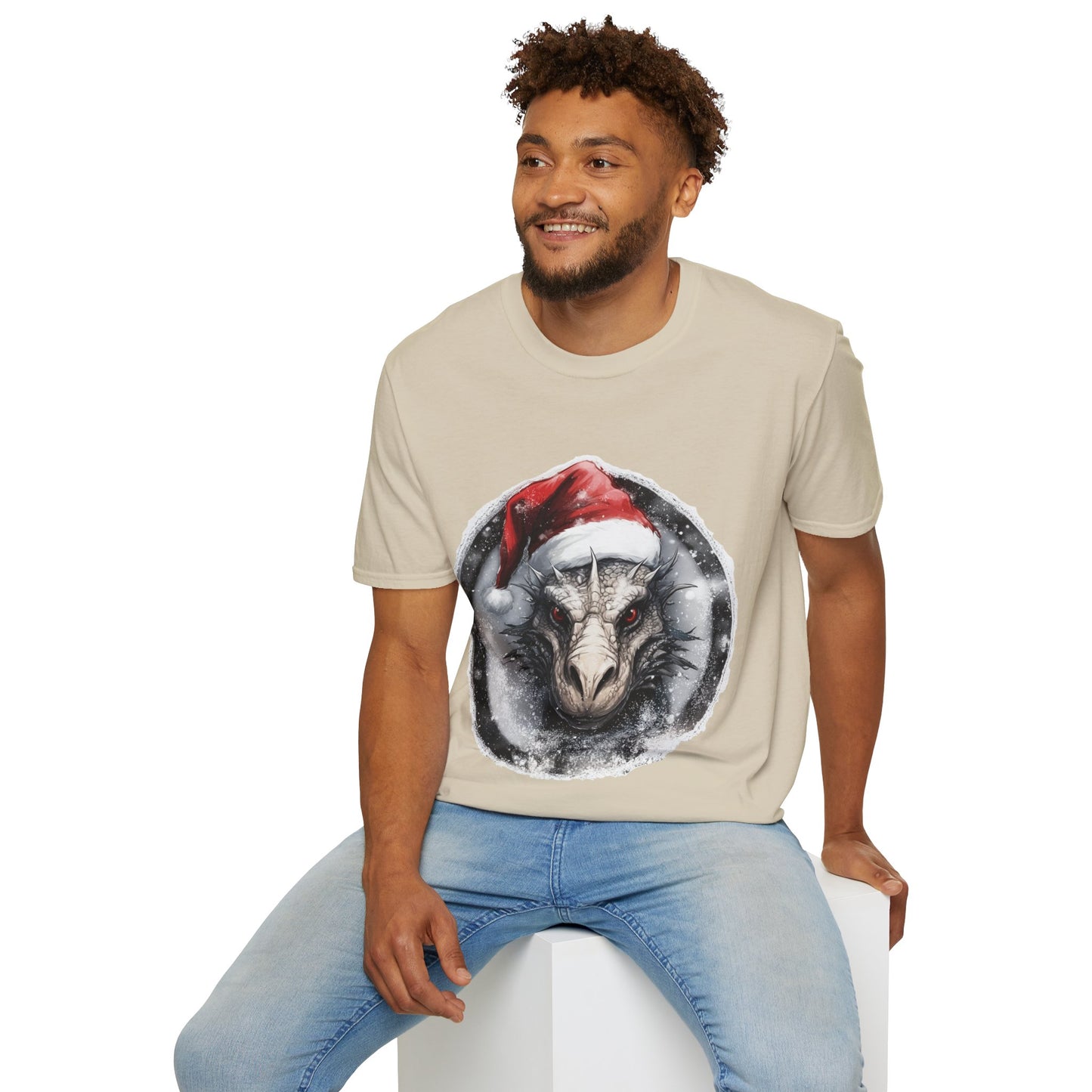 Festive Dragon Magic Unisex Tee: A Holiday Roar!