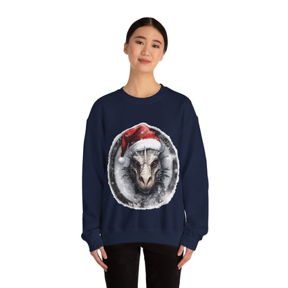 Mystical Winter Dragon: Unisex Cozy Crewneck Sweatshirt