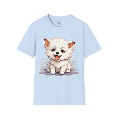 Pawsitively Comfy: Unisex Puppy Print T-Shirt