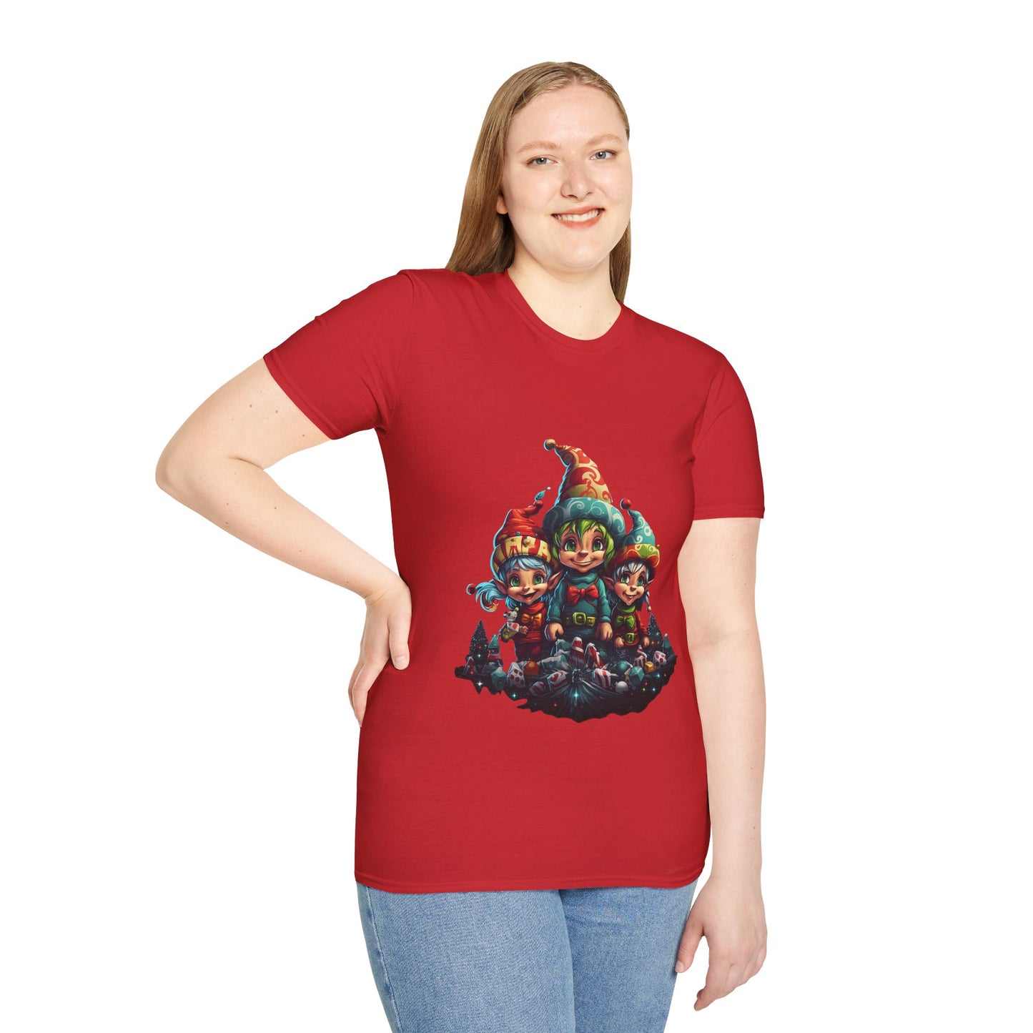 Elfin Magic Trio: Colorful Vintage Unisex Softstyle Tee