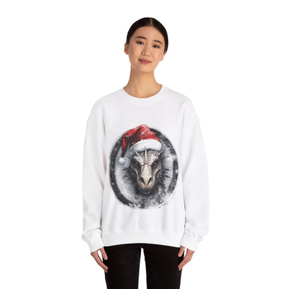 Mystical Winter Dragon: Unisex Cozy Crewneck Sweatshirt