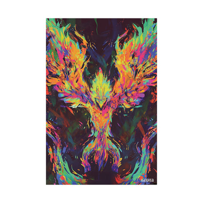 Fiery Phoenix Matte Vertical Poster (Style 1)